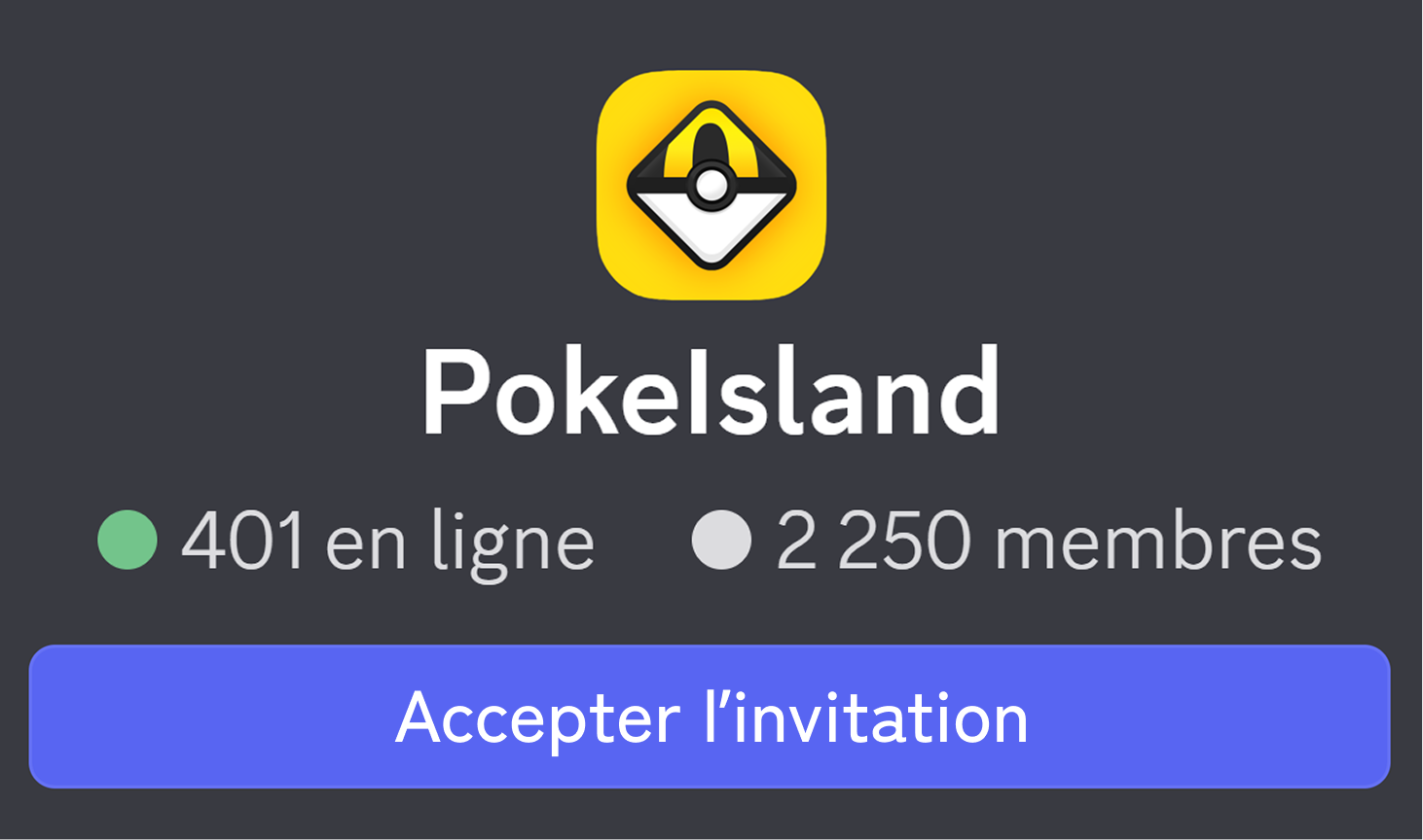 Rejoindre le Discord PokeIsland